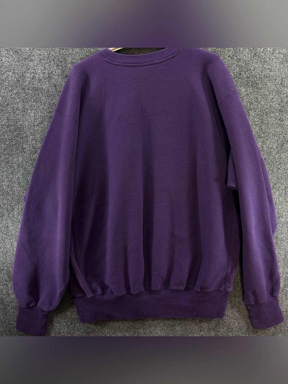 Vtg ACU Abilene Christian Univ Purple Crewneck Sweatshirt XL Pro Weave MV Sport - Picture 11 of 11